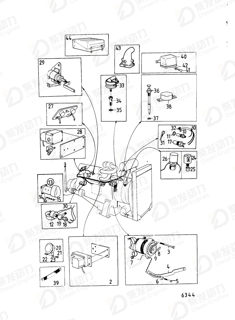 volvo penta Sensor 881432 Drawing volvo penta Sensor 881432 Drawing